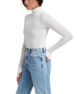 Eloise Sheer Turtleneck Top