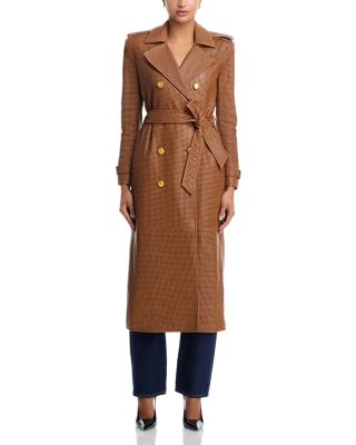 Baylee Leather Trench Coat