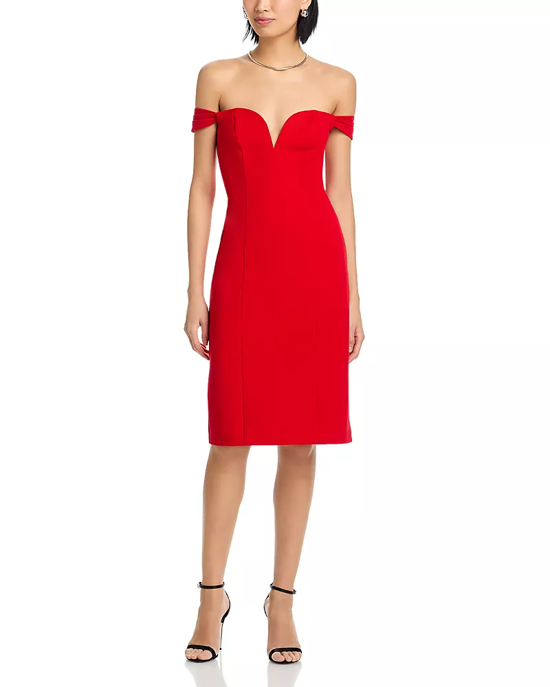 L'Agence Vivie Corset V Wire Dress