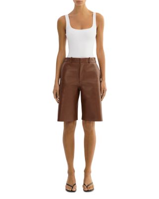 Leather Bermuda Shorts