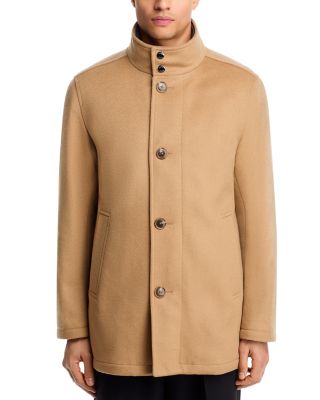 H-Coxtan Wool Blend Relaxed Fit Coat