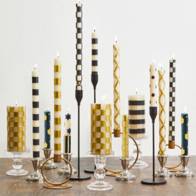 Judaica Mini Dinner Candles, Set of 6