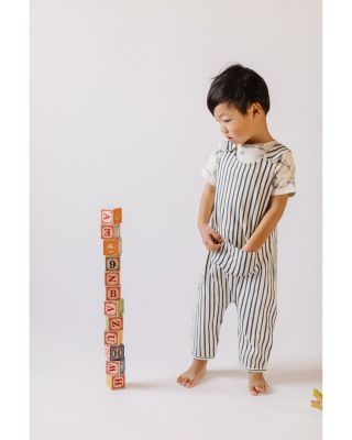 Unisex Striped Overall - Little Kid