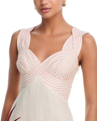 Strelitzia Linen Midi Dress