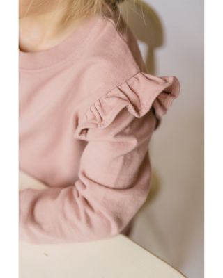 Unisex French Terry Ruffled Sweatshirt - Toddler