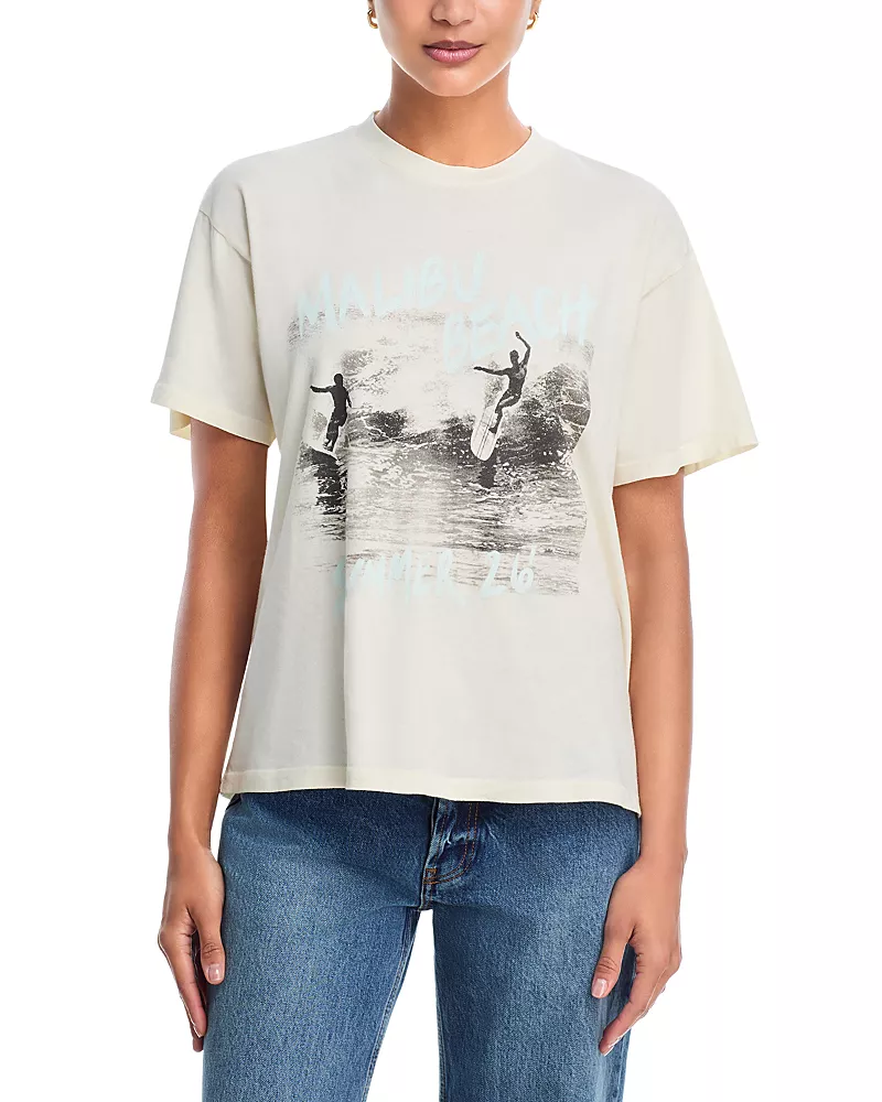 Anine Bing Cade Surfer Graphic Tee