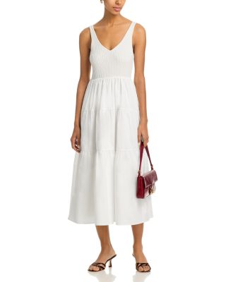 Knit Poplin Midi Dress - Exclusive