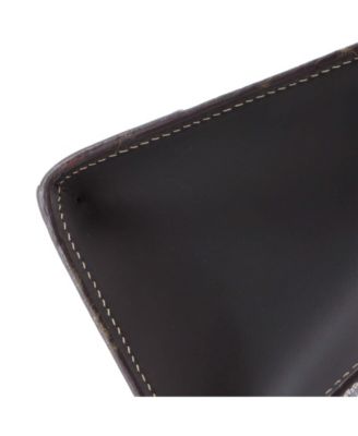  Mini Structured Saigon Top Handle Bag Coated Canvas with Leather