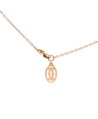  Small Cartier D'Amour Pendant Necklace 18K Rose Gold with Diamond, 14.75 - 16"