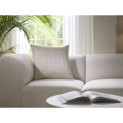 Imperali Cotton Silk Jacquard Decorative Pillow, 22" x 22"