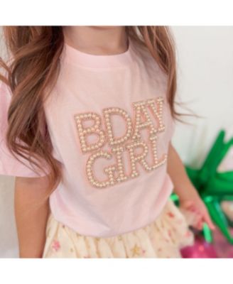 Girls' Pearl BDay Girl Patch Short Sleeve T-Shirt - Baby, Little Kid, Big Kid