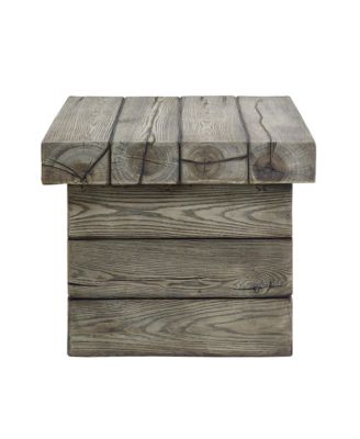  Manteo Rustic Coastal Outdoor Patio Side Table