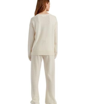  Women's Wool Cashmere Miffy Peek Pocket Sweater