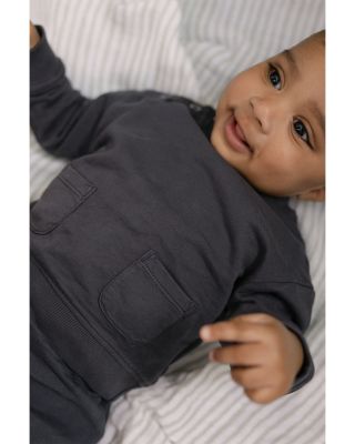 Unisex French Terry Shoulder Snap Sweatshirt - Baby