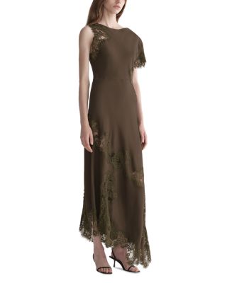 Alessia Lace Inset Asymmetrical Dress