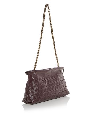 Dustbag Notte Intrecciato Leather Shoulder Bag