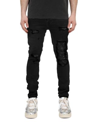 Skinny Repair Jeans in Black
