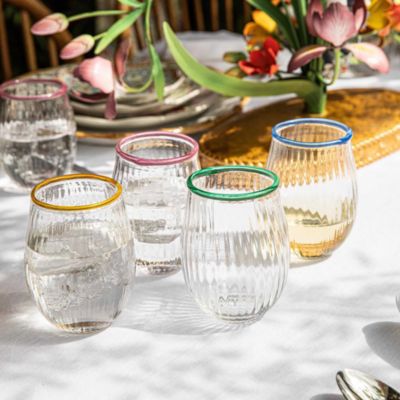 Nell Stemless Wine Glasses, Set of 4