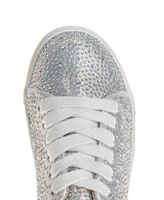 Girls' Glitzy Sparkly Rhinestones Sneakers - Toddler, Little Kid, Big Kid