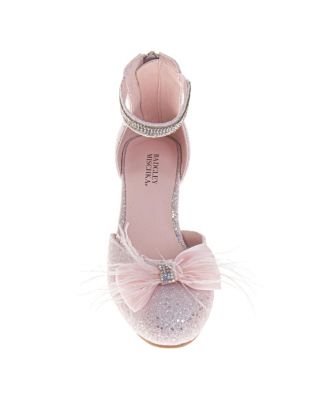Girls' Glittery Rhinestones and Ribbon Dress Sandals - Toddler, Little Kid, Big Kid