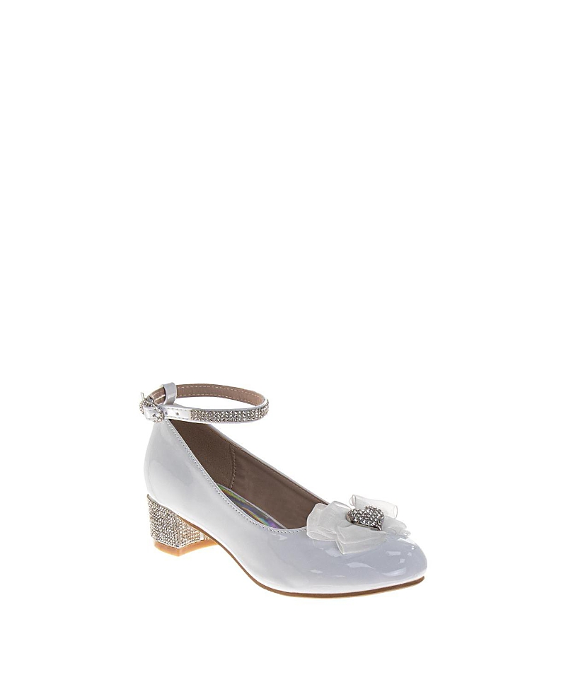 Badgley Mischka Girls' with Gemstones, Ribbon and Heart Dress Sandals - Toddler, Little Kid, Big Kid