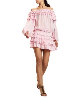  Ruffle Pleated Micro Skirt