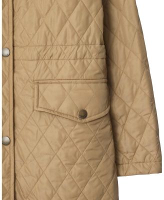  Quilted Nylon Hooded Coat
