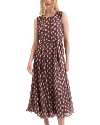 Lucinda Spot Print Midi Dress