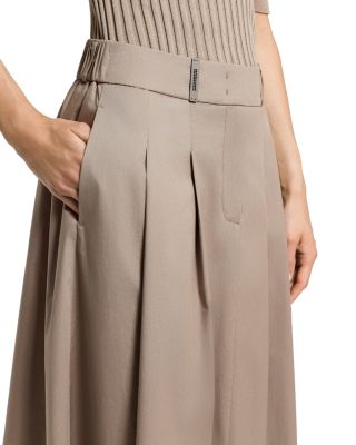 Flared Midi Skirt