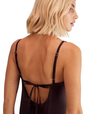 Satin Square Neck Maxi Slip Dress