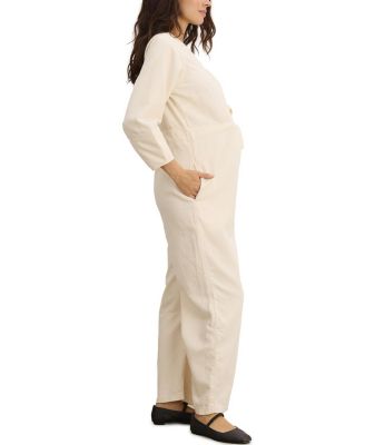 The Drapey Denim Easy-Nurse Maternity Jumpsuit