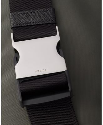 Re-Nylon and Saffiano Leather Belt Bag