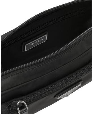 Re-Nylon and Saffiano Leather Belt Bag