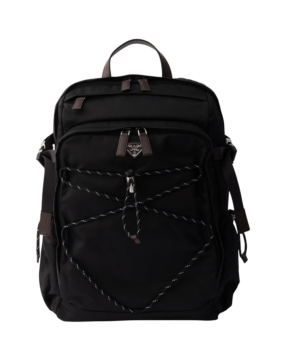 Prada Speedrock Re-Nylon and Leather Backpack