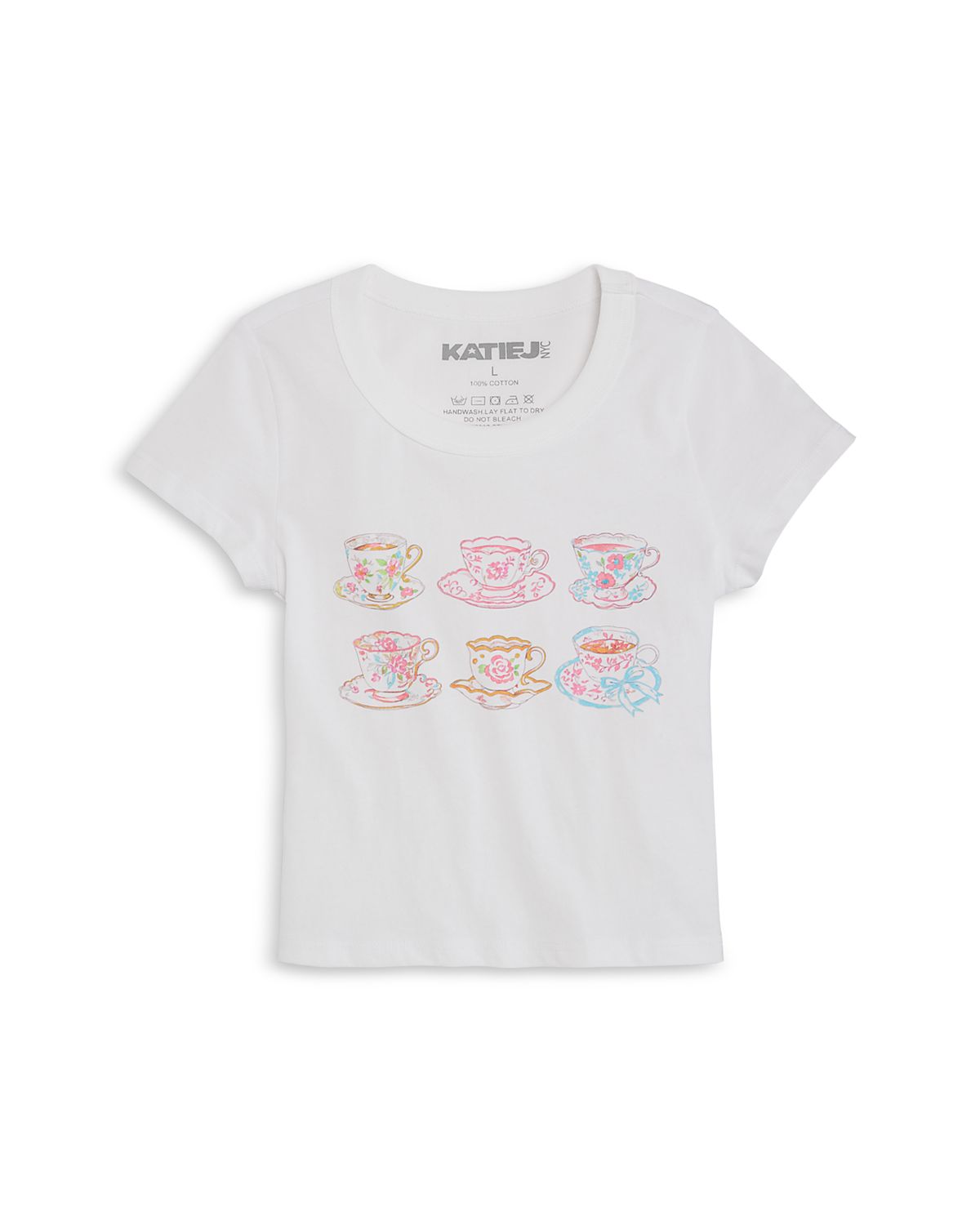 KatieJnyc Girls' Tween Teacup Tee - Big Kid