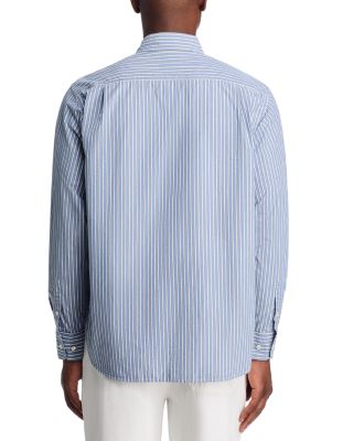Long Sleeve Stripe Poplin Shirt