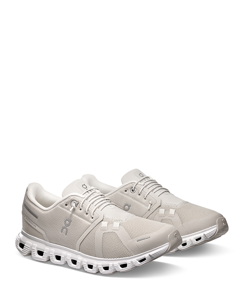 On Women's Cloud 6 Wide Running Sneakers in Pearl