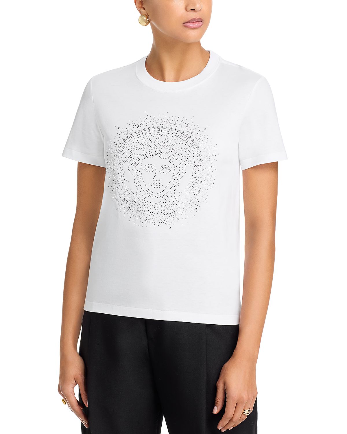 Versace Medusa Embellished Top
