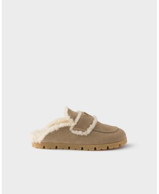 Women's Suede and Shearling Mules