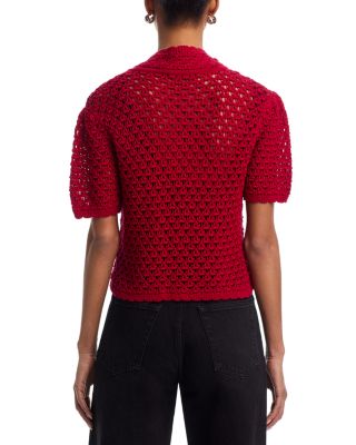 The Crochet Polo Sweater