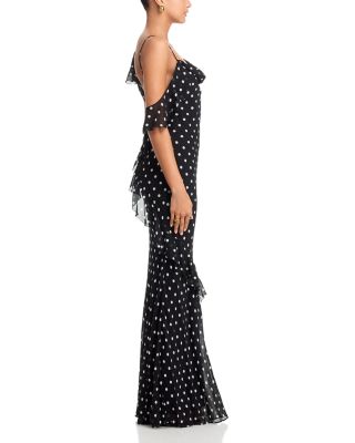 Polka Dot Georgette Dress