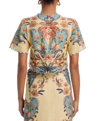 Boho Beauty Cropped Linen Top