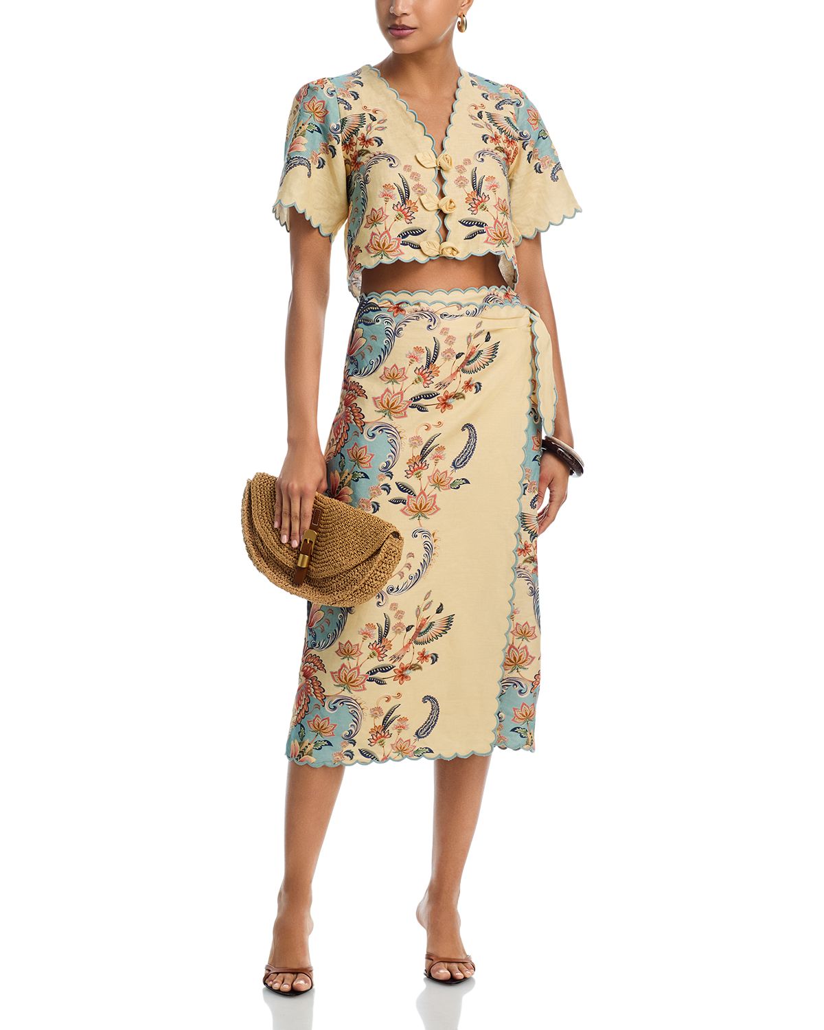 Boho Beauty Linen Wrap Skirt thumbnail 2