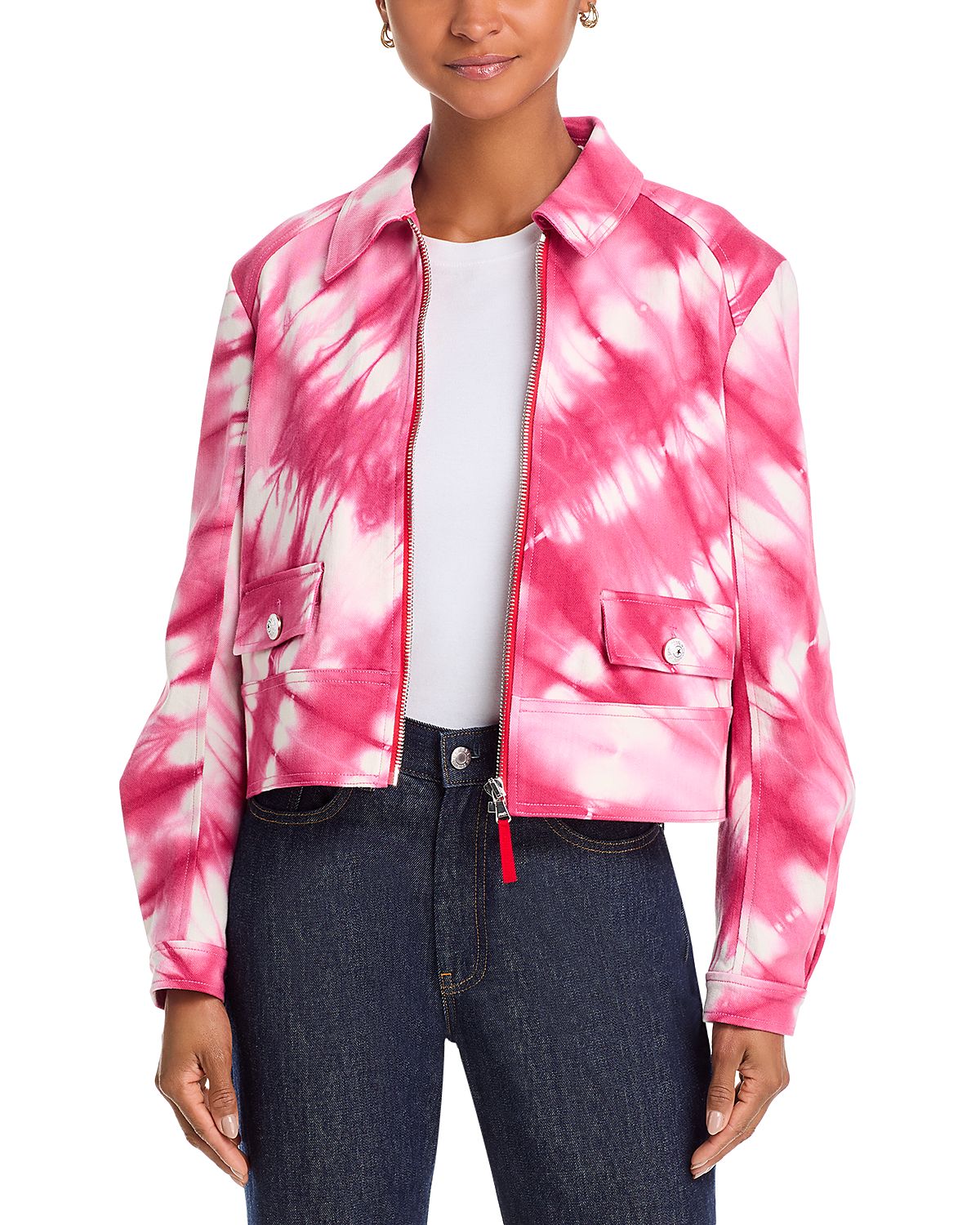 Cinq a Sept Tie Dye Denim Harriet Jacket