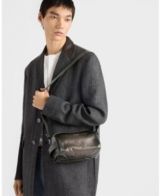  Antiqued Leather Shoulder Bag