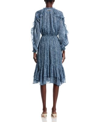 Floral Ruffle Midi Dress