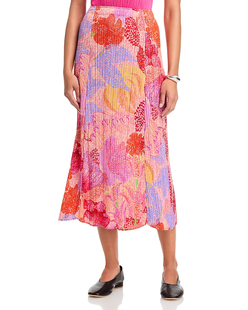 Pleats Please Issey Miyake Foggy Forest Midi Skirt