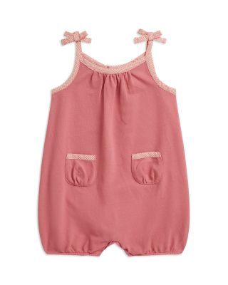 Girls' Gingham Stretch Mesh Bubble Shortall - Baby