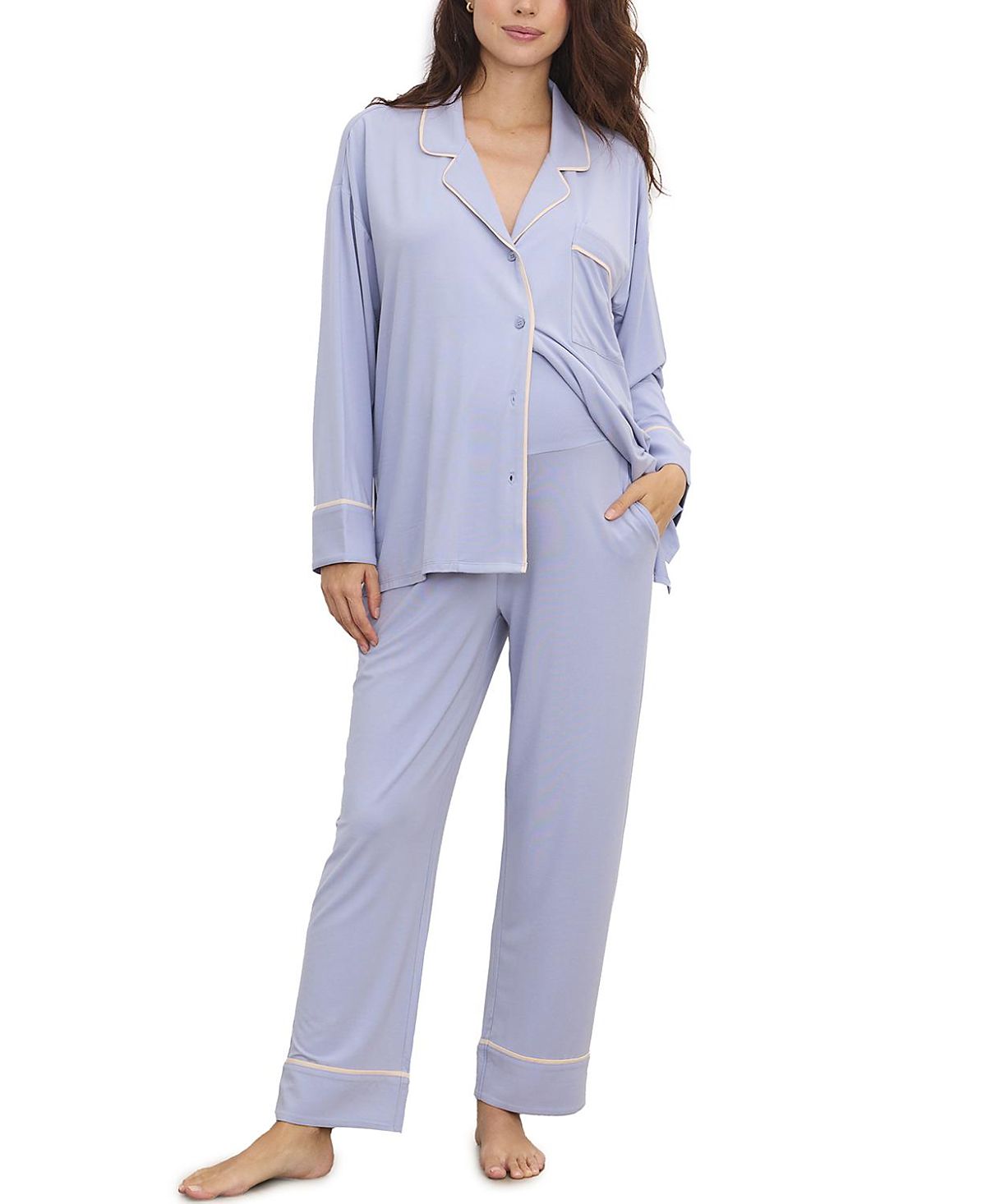 Hatch Collection Ultra Soft Maternity Jersey Pj 1- Set