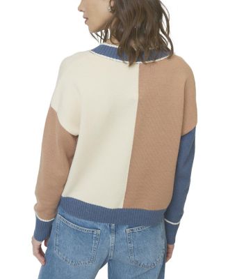  Women's Myra Colorblocked Vneck Sweater
